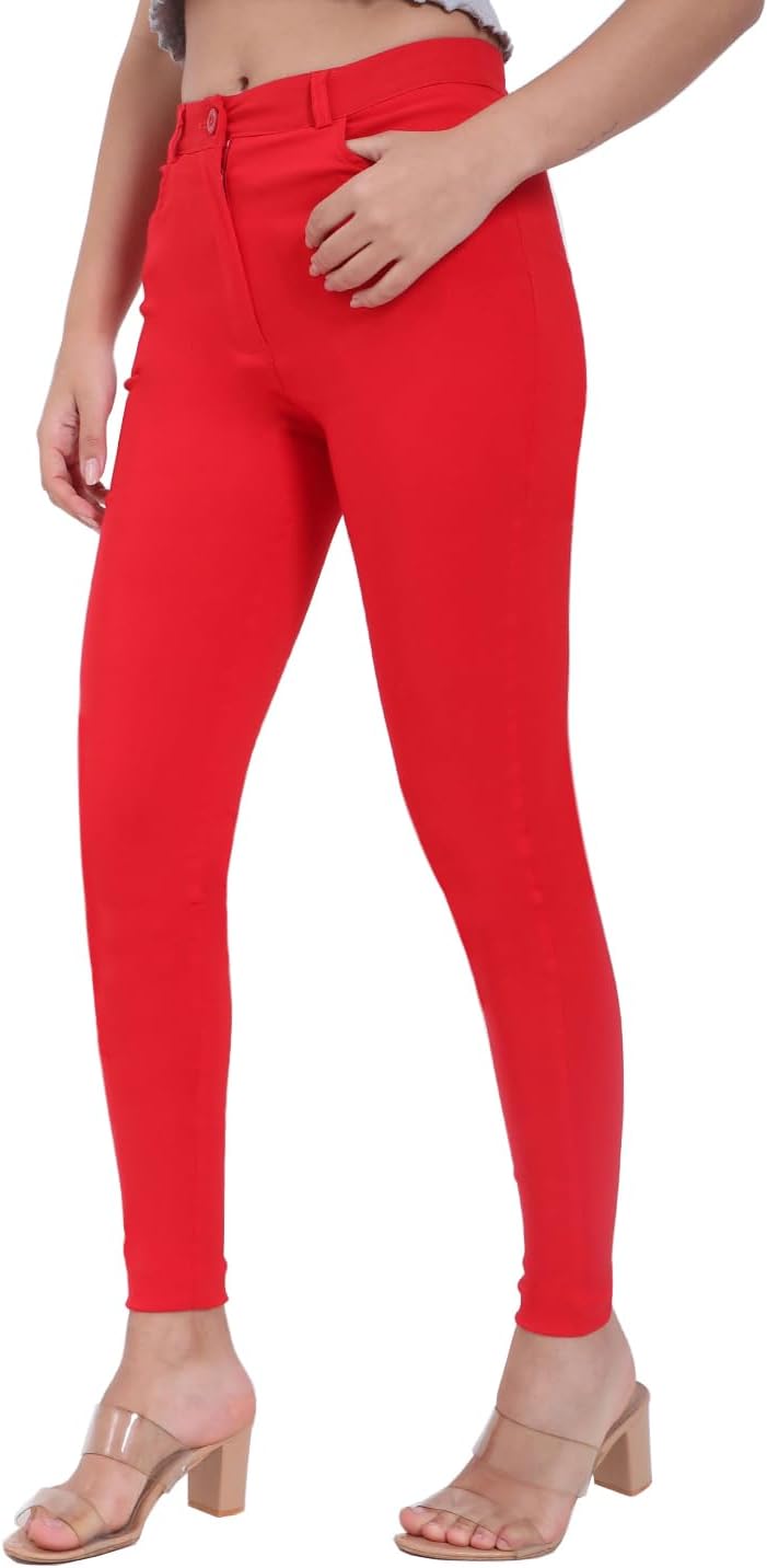 Femiss Ragazze Su Misura Pantaloni Neri Scuola College A Vita Alta Donne Intelligente Regolare Vestibilità Diritta Ufficio Lavoro Casual Slim Pantaloni Di, Nero , 34 - Foto 8