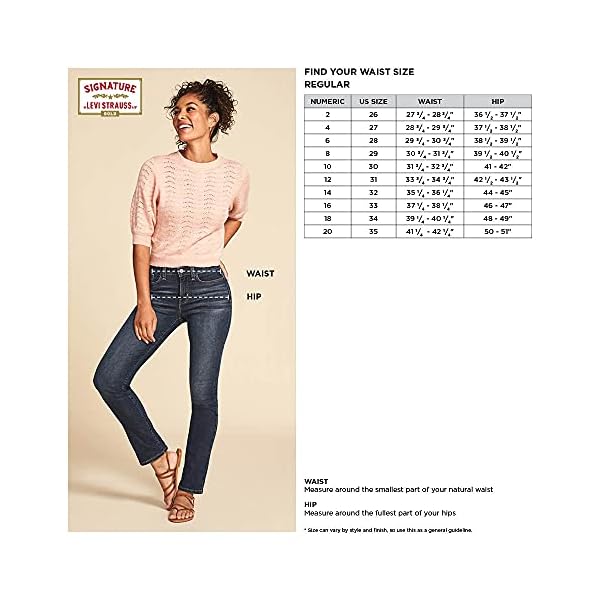 Signature-by-Levi-Strauss-Co-Gold-Label-Womens-Modern-Skinny-Jeans Signature by Levi Strauss & Co. Gold Label Women's Modern Skinny Jeans (Standard and Plus), Immaculate, 12