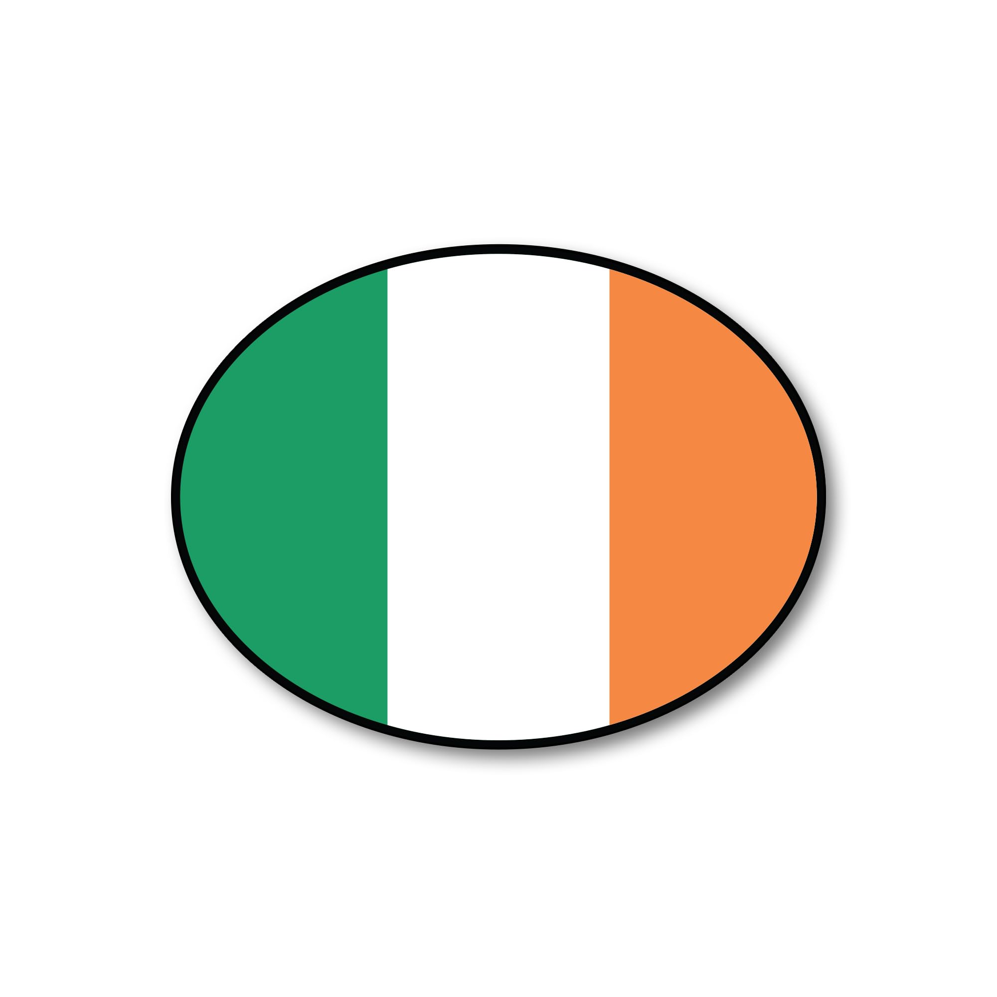 Ireland Tricolour Flag Decal – Premium National Flag Car Sticker – Waterproof Vinyl, Fade-Resistant, Bubble-Free Application – Vehicle, Laptop & Travel Use – Made in UK (IRL)