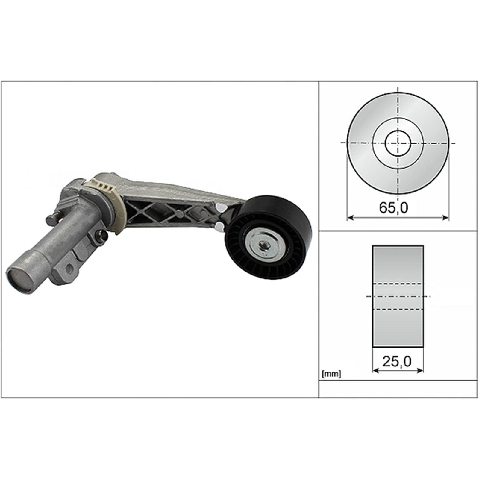 INA 534 0318 10 Braccio tenditore Cinghia Poly-V