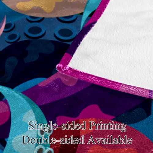 Couverture polaire pieuvre pour cocooning sur canapé et lit - 4
