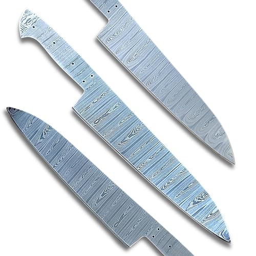 JNR 10-Inch Damascus Chef Blank