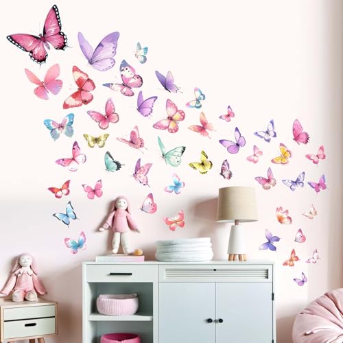 Vinilos Decorativos Mariposas para Pared 45 x 45 in miniatura 2