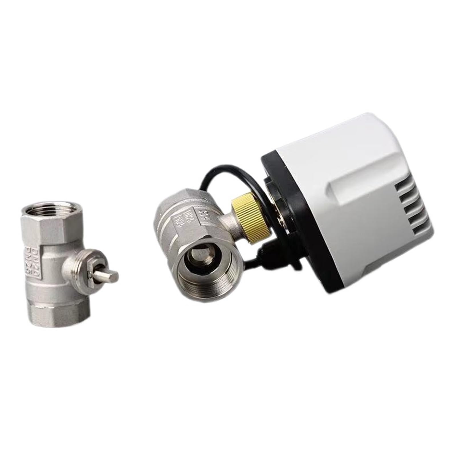 Ball valve, Elektryczny Zawór Kulowy 1/2" 3/4" 1" 1-1/4" Normalnie Zamknięty Stal Nierdzewna 304 IP65 Wodoodporny Zawór Kulowy Z Napędem,for Gas, Oil, Liquid, Water(DN32,NORMALLY OPEN_12_CR04)