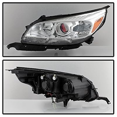 ACANII - For 2013 2014 2015 Chevy Malibu Replacement [Halogen Models] Projector Headlights Driver + Passenger Side