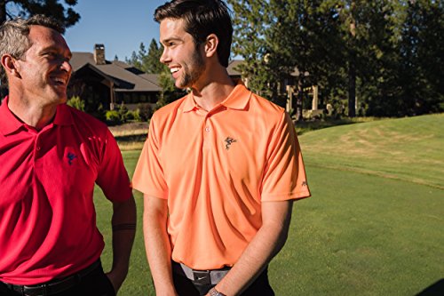 Frogger Golf – Men’s Polo Shirt – Short Sleeve, Collared Neck, Two Button Closure4