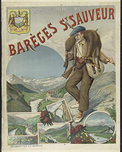 Wandbild Barèges Saint Retter Kunstdruck Poster / Format 50 x 70 cm Papier 300 g Verkauf der digitalen Datei HD möglich