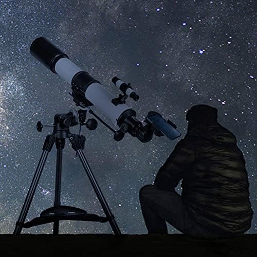 SOLOMARK Telescope, 80EQ Refractor Professional Telescope -700mm Focal Length Telescopes for Adults Astronomy, with 1.5X Barlow Lens Adapter for Photography and 13 Percent Transmission Moon Filter