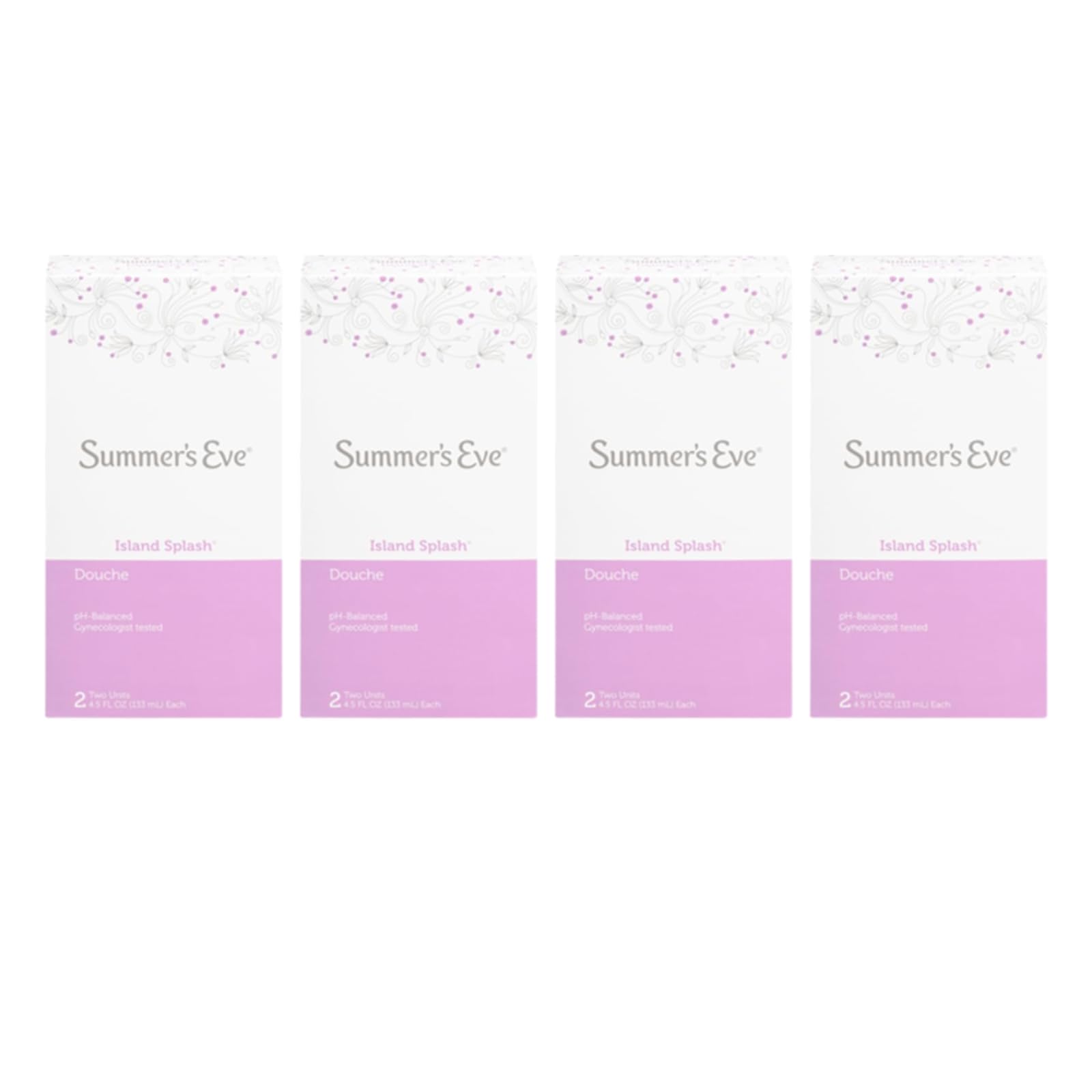 Summers Eve Douche Twin 4.5 Fl Oz Island Splash (Pack of 4)