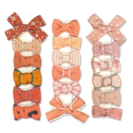 Grampos de cabelo para meninas - 18 peças sortidas totalmente forradas sem deslizamento acessórios de presilhas de jacaré, grampos de cabelo para bebês e crianças, tons de rosa