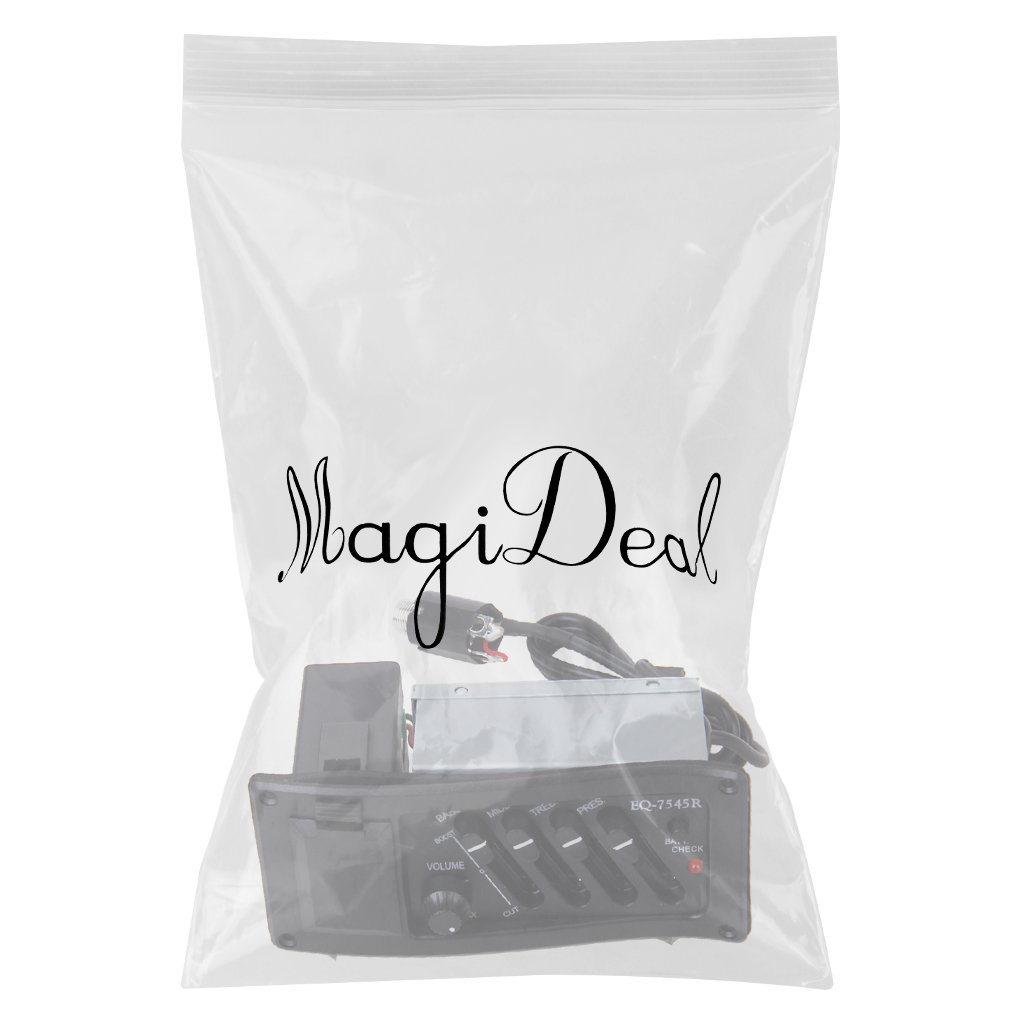 Completo Kit De EQ Pre-Amp Más Pastilla Pickup Para Guitarra Acústica 7545R