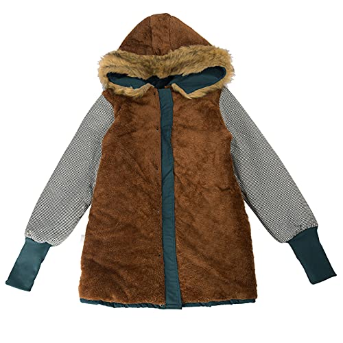 Grace Karin Women's Winter Warm Drawstring Hooded Coat Parkas Fleece Jacket Dark Green L #TOP4
