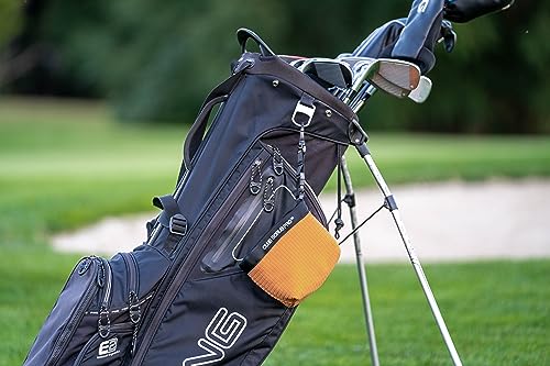 Image of Club Scrub Golf Club and Golf Ball Cleaning Bag, Waterproof Clean Face Technology Liner, Detachable Clip, Machine Washable, Cleans Club Grooves, Dry Exterior (Neoprene or Microfiber Option Available)
