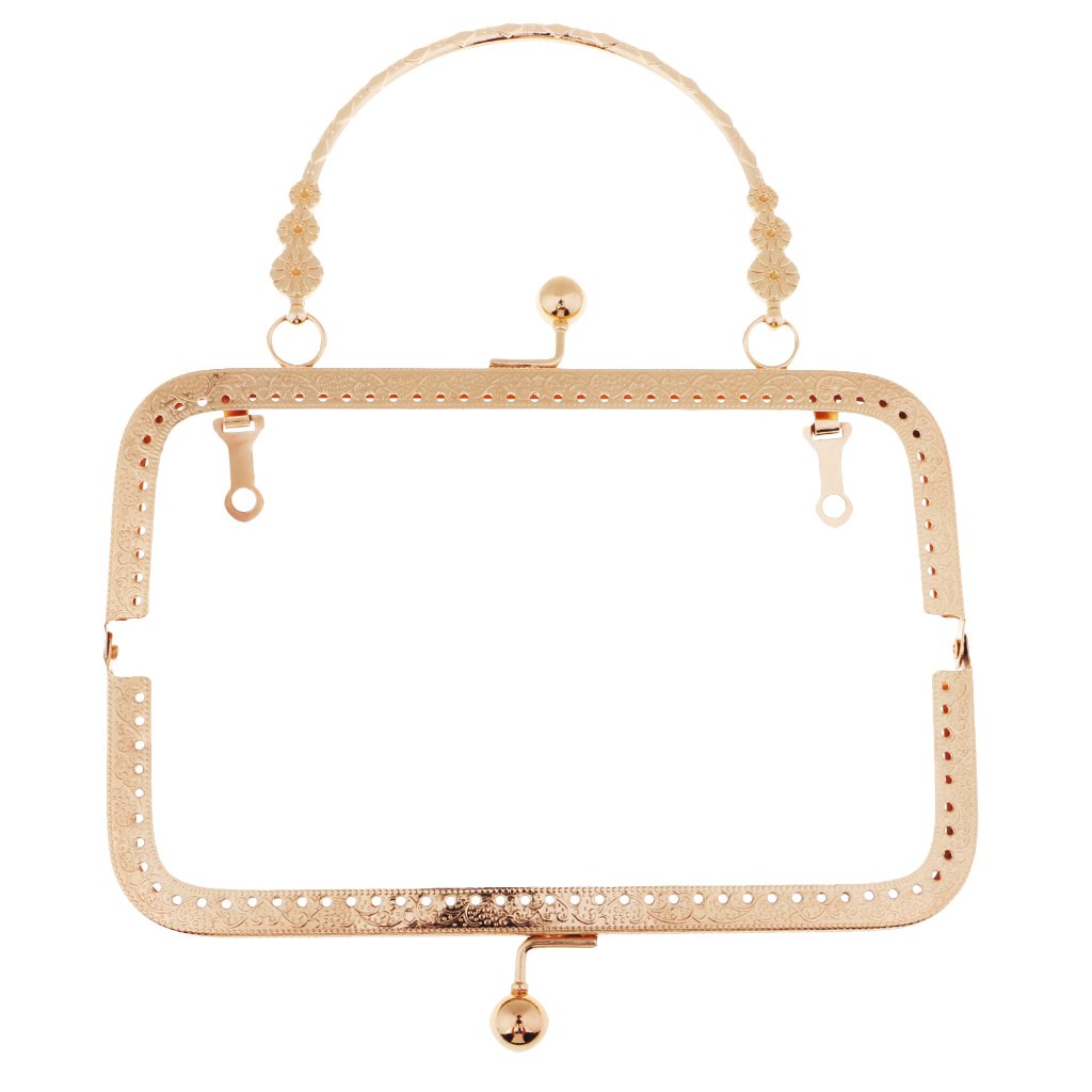ECOMISTIQ Vintage Metal Purse Clasp Frame Handle Sewing Clutch Bags Accessories Gold|Crafts | Sewing | Foundations & Undergarments | Purse Handles, Frames & Feet|-image-26
