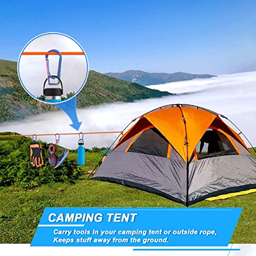 Titanium Heavy Duty Keychain Carabiner, Edc Key Clip Anti-Lost Quick Released Backpack Hook, Belt Loop Keychaing Clip - Tricolor #TOP3