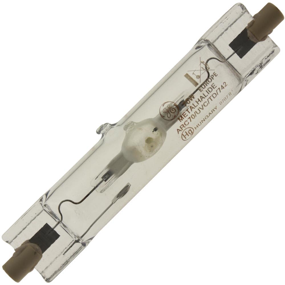 Replacement for GE 34536, ARC70/TD/UVC/743, 70 Watt, Metal Halide Double Ended HID Light Bulb (1 Pack)