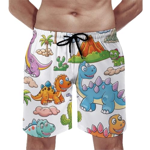 Short de plage à motifs dinosaures mignons pour vacances en famille