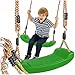 KRUMAD Kinderschaukel Outdoor & Indoor, Ergonomische Schaukel Kinder, Höhenverstellbaren Seilen 115–190 cm, Belastbar bis 35 kg, Wetterfest Gartenschaukel Kinder (Grün)