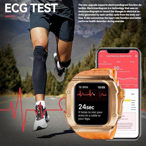Kit mod Apple Watch 10 46mm en acier inoxydable luxe Serdas - 3