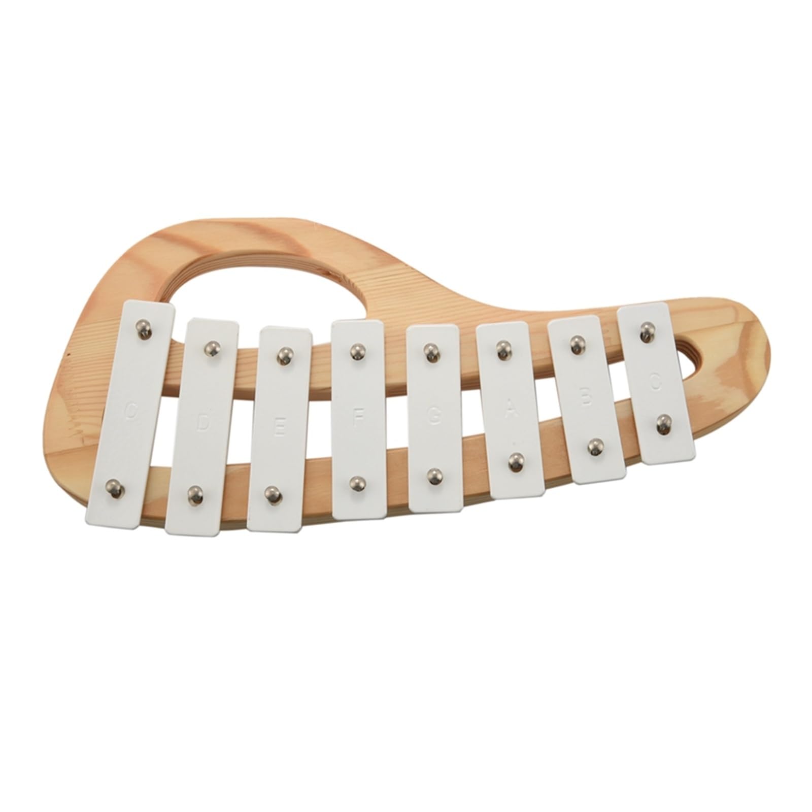 BABYCE Profesional Glockenspiel Xilófono Glockenspiel De Golpe Manual con Mazos, Hoja De Aluminio De 8 Tonos, Instrumento Musical De Madera, Educativo Preescolar