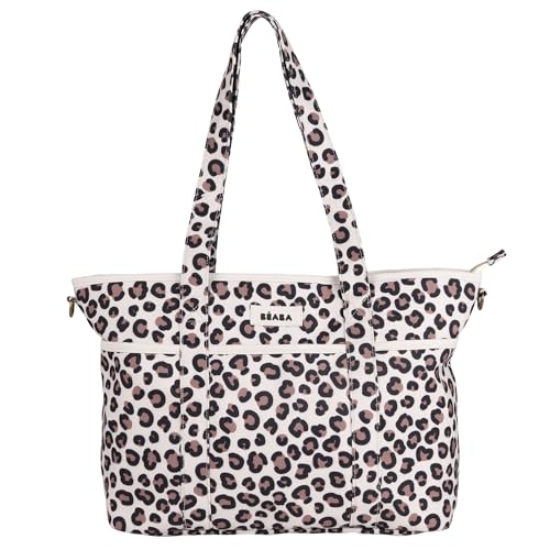 BEABA, Sac à Langer Madrid Modulable 22L, Tote Bag Grande Capacité, Sac à Langer Bébé Maman Papa avec 11 Poches, Poche Isotherme, Attache Poussette, Tapis...