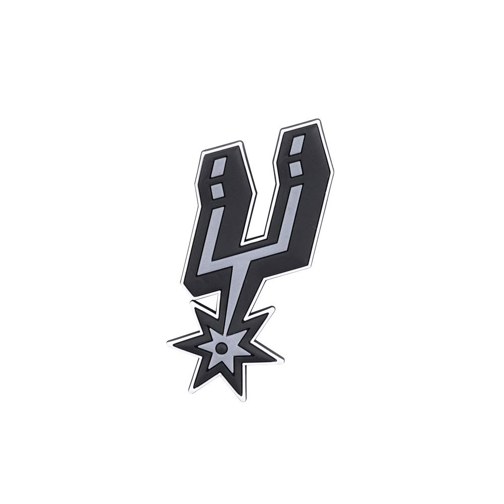 NBA San Antonio Spúrs Unisex SAN Antonio Spurs PVC Logo Magnet, Black, One Size
