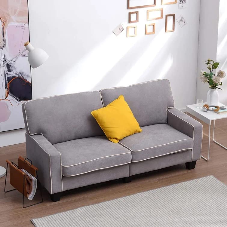 Enzo 3 Seater Fabric Sofa Set for Living Room (Grey)-image-31