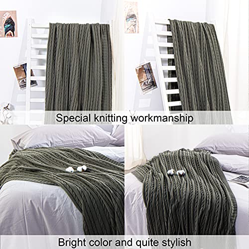 NTBAY Coperta in Maglia di Cotone, Coperta da