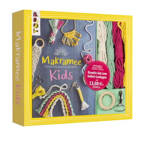 Kreativ-Set Makramee Kids: Buch mit Grundlagen und Anleitungen für tolle...