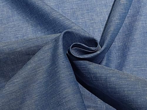 Rouleau de tissu en lin bleu de 147 cm pour créer votre décoration de maison estivale