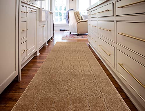 Custom Size Runner Rug Carpet For Hallway Kitchen Laundry Non-Slip Rubber Backing 27 Inch X 12 Feet #TOP1