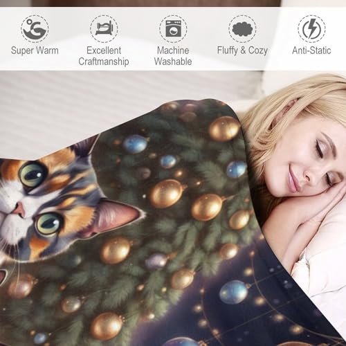 Couverture plaid chat contre le froid rideau doux pour canapé - 6