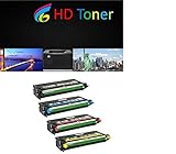 HD Toner Compatible High Capacity Toner For Dell 3110 3115 - 310-8092 310-8094 310-8096 310-8098 - High Yield 8,000 Pages (4 Pack, one of each color)