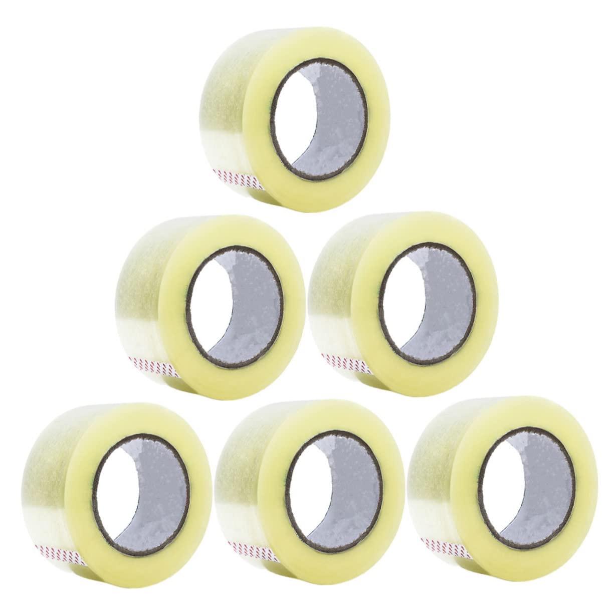 6rollen Transparentes Klebeband Stark Klebend für Verpackung mit Fixierverschluss und Geräuscharmem Design Reißfest und Langlebig