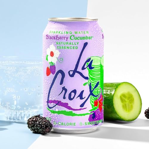 Image of La Croix Sparkling Water, Blackberry Cucumber, 8-Pack Zero Sugar, Zero Calories, Zero Sodium