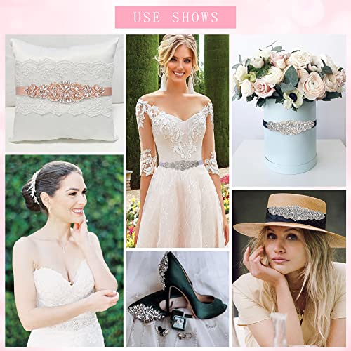 Whippy Bridal Belt Rhinestone Wedding Belts For Bride Dress Women Crystal Sash Waistband For Wedding Evening Gown Blue #TOP6
