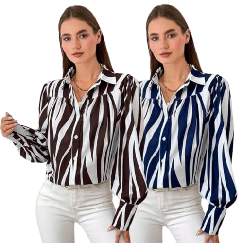 Image of GRECIILOOKS Shirt for Women Stylish | Long Shirt for Women | Oversized Shirt for Women | Women Shirt | Woman TOP