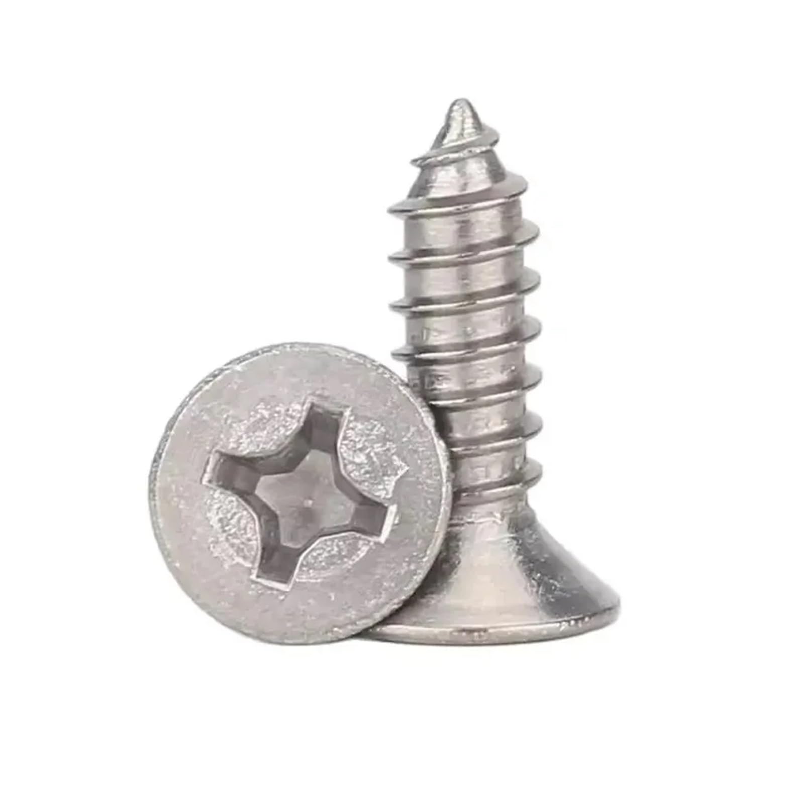 Tornillos Tornillos autorroscantes Tornillo de ace Tornillos autorroscantes de cabeza avellanada con ranura en TA2 ​​de aleación de titanio Tornillos de perforación avellanada con ranura en de titanio