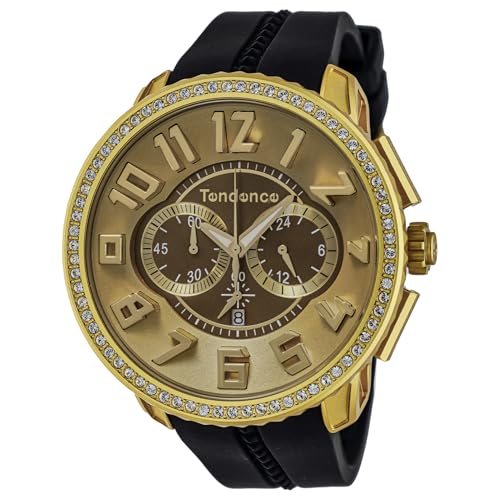 �yTENDENCE�z �����Y �r���v Watch �e���f���X ALUTECH Luxury �A���e�b�N�K���o�[ TY146010-BK-AM �N�H�[�c 10�C���h�� �~�l�����K���X �S�[���h������ �A���~�j�E�� [���s�A���i]