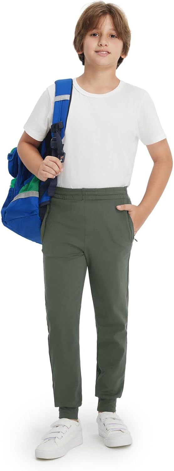 M MAELREG Boys Joggers Pants with 4 Zipper Pockets Running Track Pants Lightweight Quick Dry Sweatpants for Sports Outdoor - Image 6