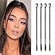 Flufymooz 4PC Braid in Haarverlängerung 35 cm Clip in Braid Extensions für Frauen Synthetische Haarteile für den täglichen Gebrauch Party-Styling (Dunkelschokoladenbraun)