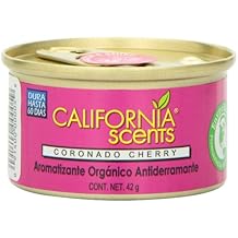 California Scents Spillproof Organic Air Freshener Twin-Pack, Coronado Cherry, 1.5 Ounce Canister Pack of 4
