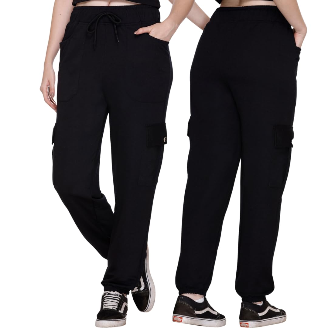 White Moon Joggers for Women, Track Pant for Women, Women Lower, Perfect Cargo for Summer, Tracking & Running, Cotton Track Pant (Pack of 1)-picture-34