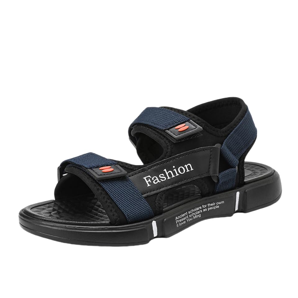 Men's Trendy Open Toe Sandals, Breathable Non-slip Sandals For Indoor Outdoor Beach