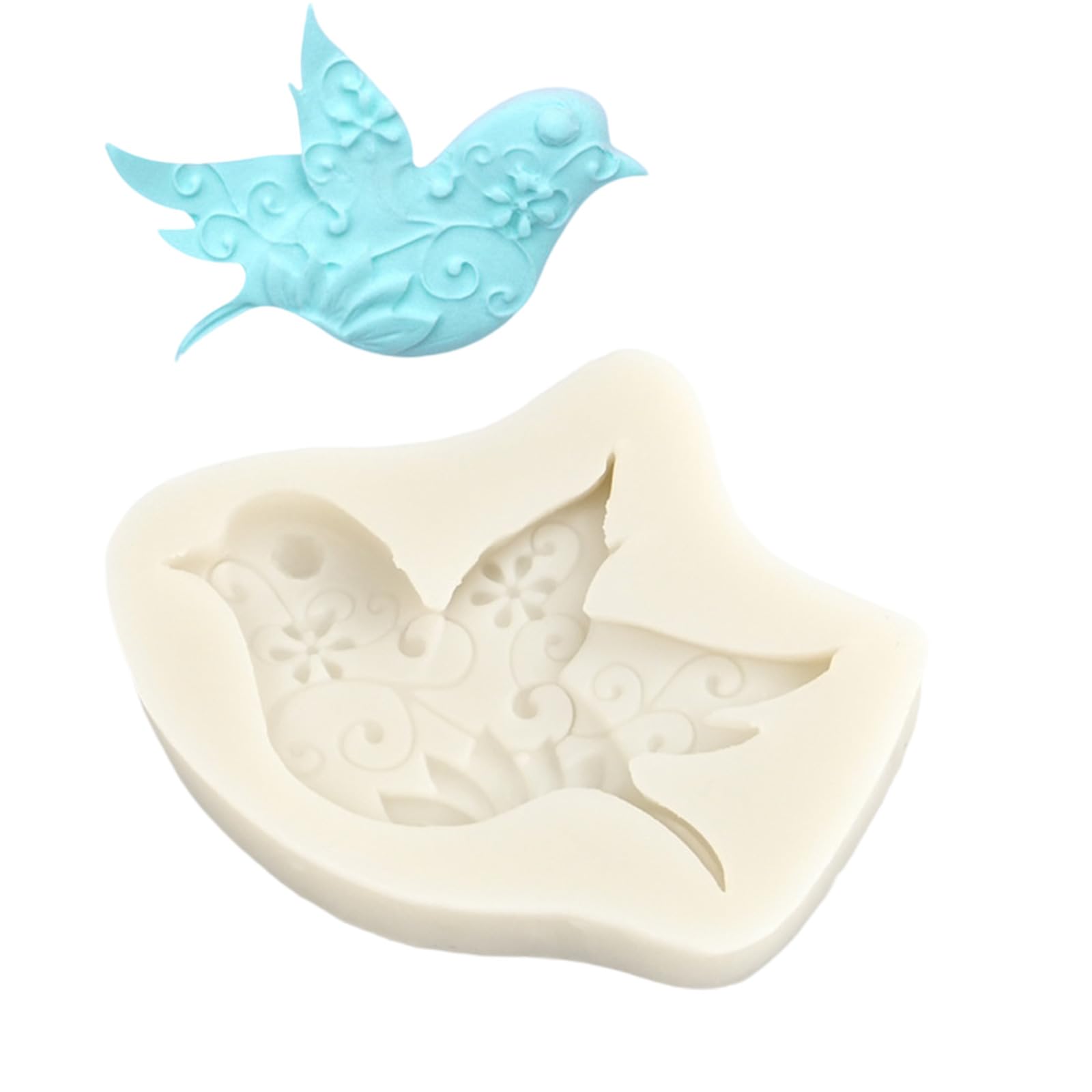 Tsophreniq Bird Pattern Silicone Molds Fondant Cake Making Pastries Chocolate Baking Decorating Tool Nonstick Cake Mold Kitchen Baking Supplies