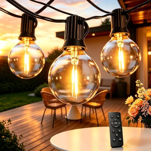 Image of Svater Festoon Lights Remote Control, 30Mx2 Garden Lights Connectable
