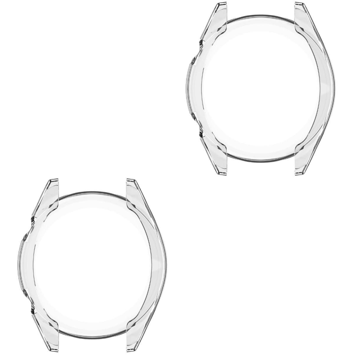 OSALADI 2pcs Gt Silicone Watch Cover 46mm Watch Case Replacement Watch Case Gt Slim Plated Watch Cover with Gt Protective Bumper Case Gt Smart Watch Shell for Gt Fashion Strap Gt2