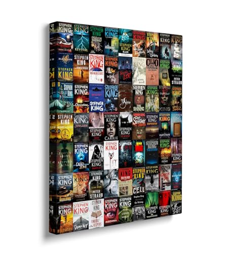 Image of Stephen King Books Canvas Poster