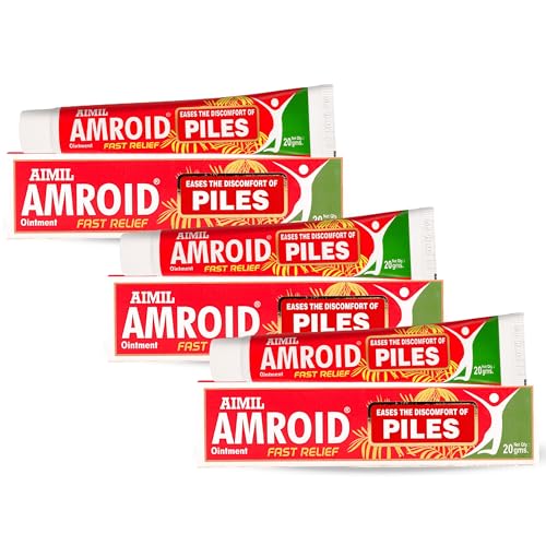 Image of AIMIL Amroid Ayurvedic Ointment - 20g | Natural Soothing Cream for Anal Comfort and Discomfort Relief | Fast-Acting Herbal Formula with Nagkesar & Nirgundi to Cool Swelling and Itching (Pack of 3)