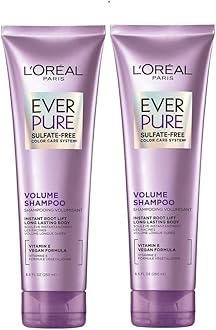 EverPure Volume Sulfate Free Shampoo for Color-Treated Hair, Volume + Shine for Fine, Flat Hair, with Lotus Flower, 2 Count (8.5 Fl; Oz each) (Packaging May Vary)